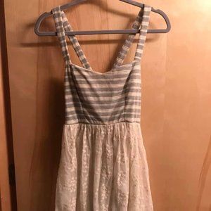 White & Gray Dress